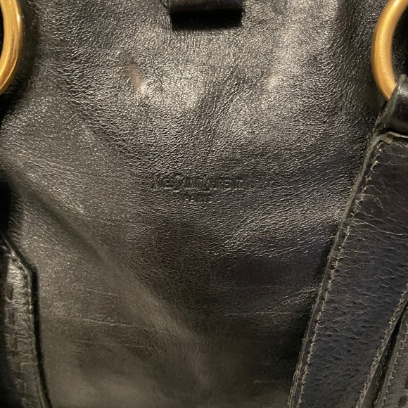 YSL Black Leather Tote - Picture 4 of 8